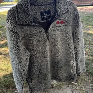 Boxercraft Old Miss XS Fleece Sherpa 1/4 Zip Pullover Jacket Sweatshirt Sweater